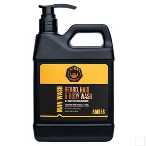 GIBS Amber Man Wash BHB 33.8 fl.oz - Beard, Hair, Body